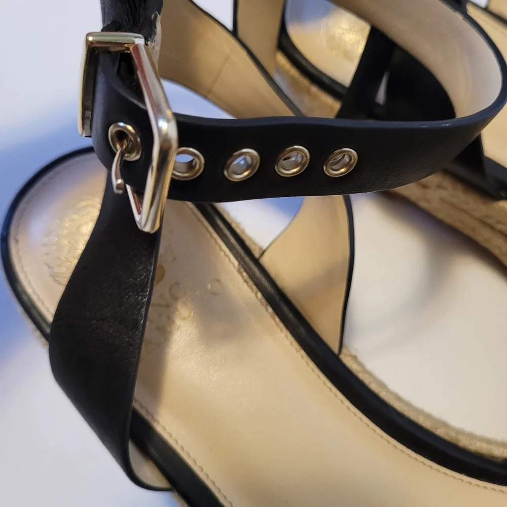 Calf hair rope leather espradrilles sandals
